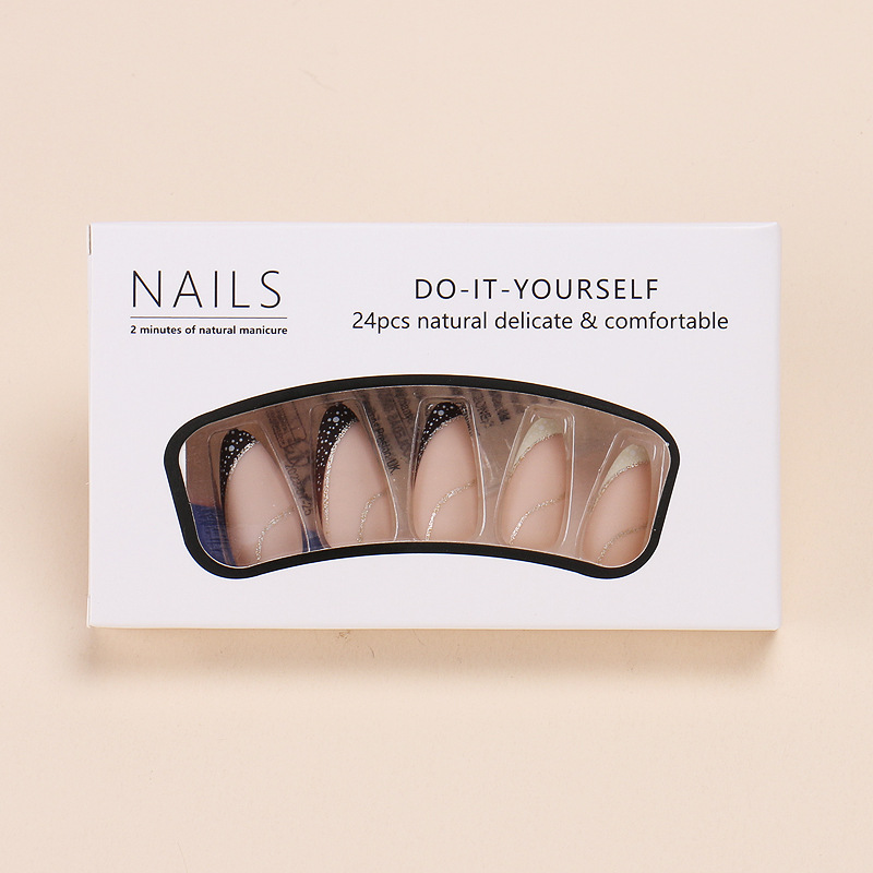 24 pieces French-style wearabl - Nail Art Fake recension och pris