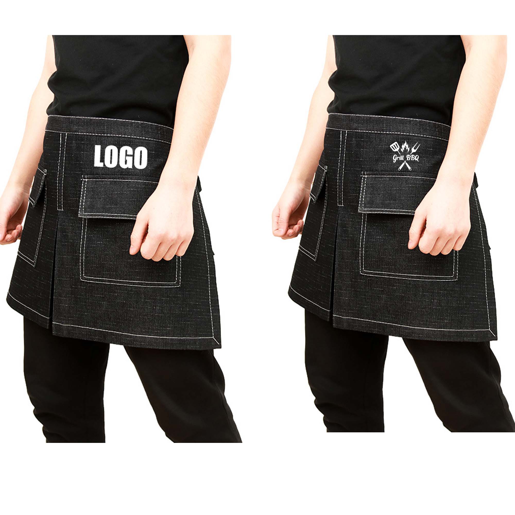 Bust Apron Printed Lettering R - Nail Art Denim recension och pris