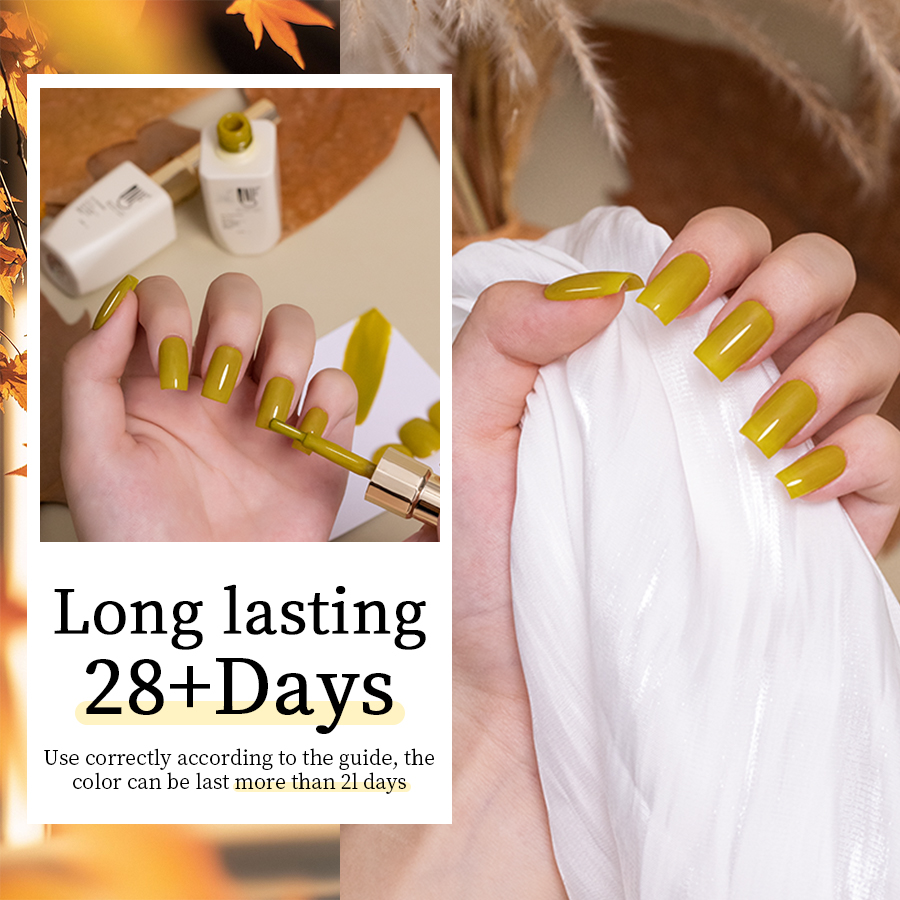 QNL 12g Mustard Yellow Gel Nai - Nail Art Yellow recension och pris