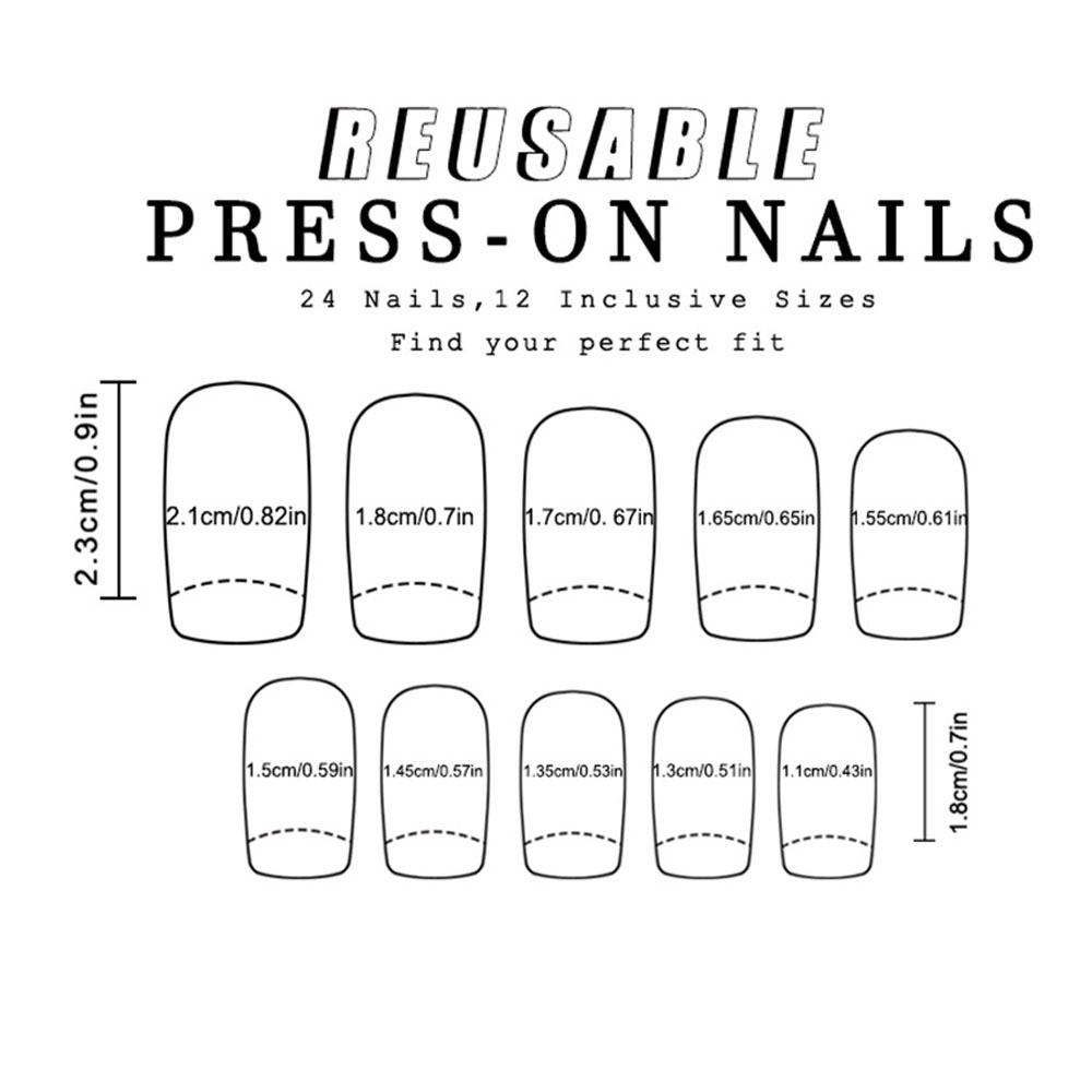 24pcs/set colorful fake nails  - Nail Art Yellow recension och pris