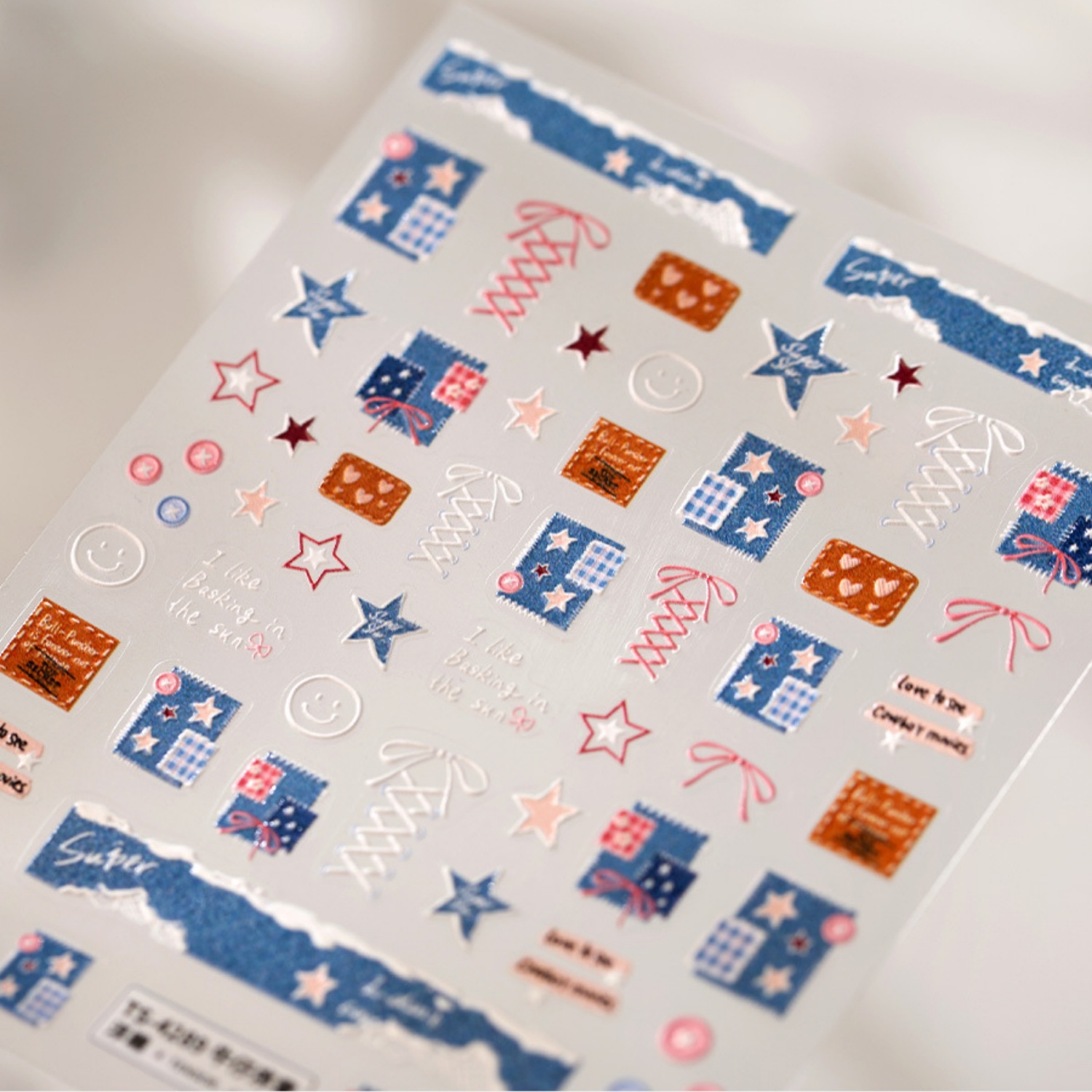 Denim Fabric 5D Nail Art Stick - Nail Art Denim recension och pris