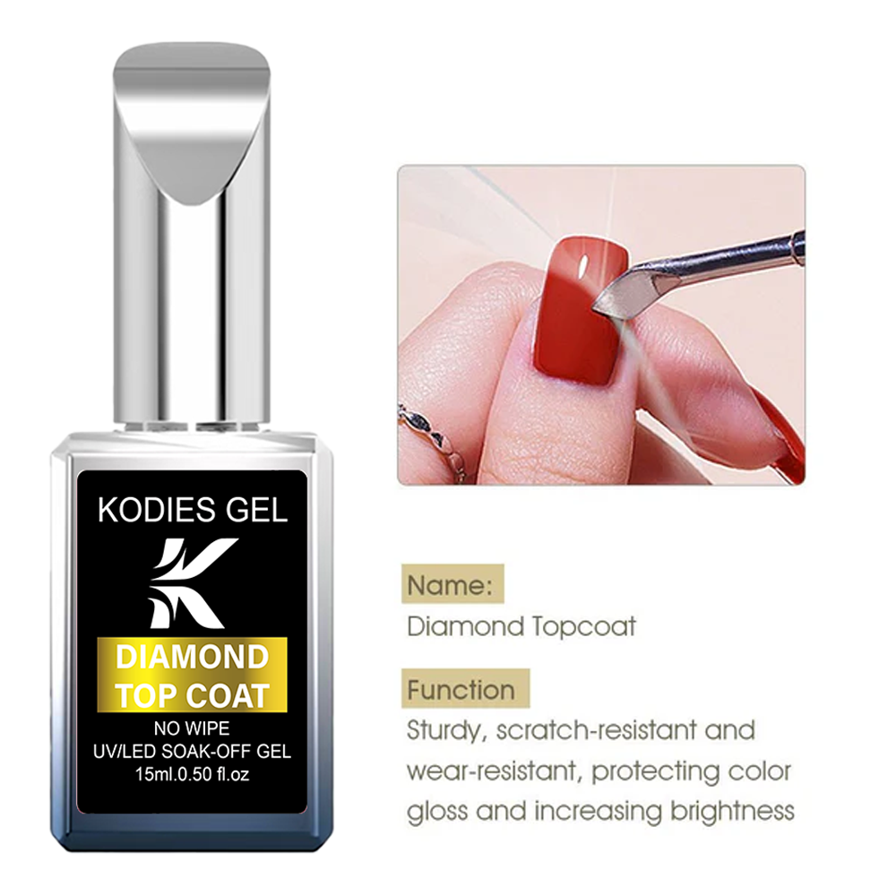 KODIES GEL Diamond Top Coat NE - Gel Top Coat recension och pris