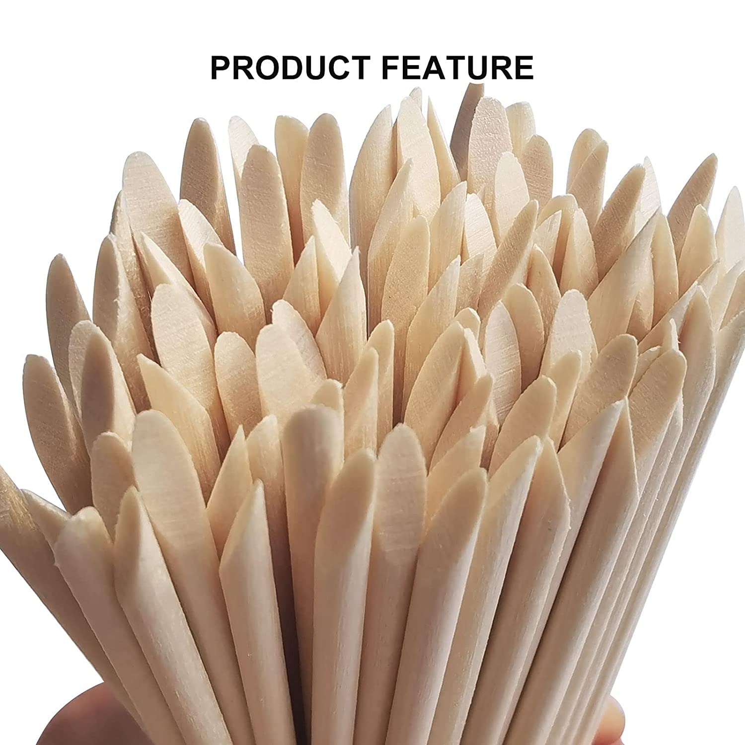 100/50Pcs Orange Wood Nail Sti - Nail Art Orange recension och pris